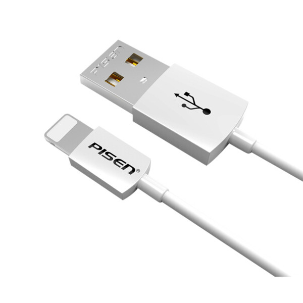 Bộ sạc Pisen I Charger 1A kèm cáp L - cho điện thoại t.táo - Hàng chính hãng