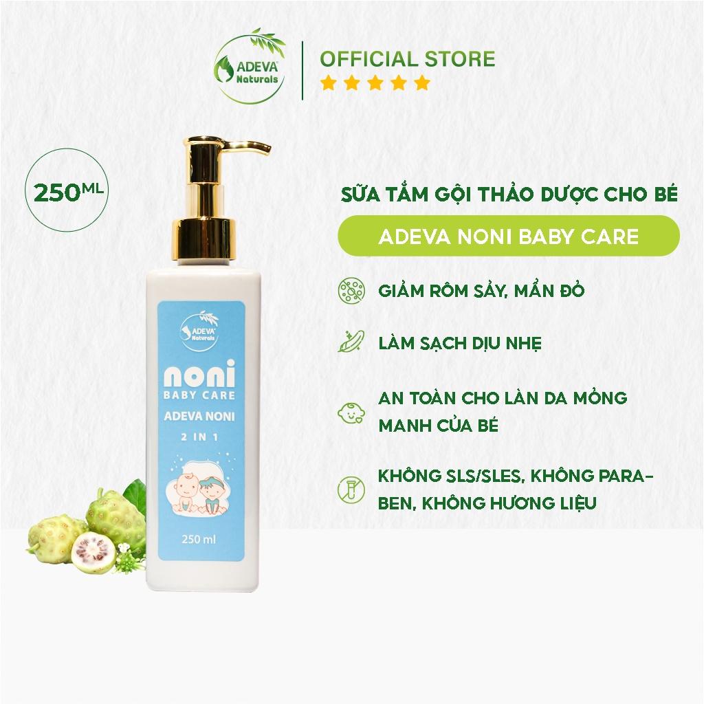 Sữa Tắm Gội Thảo Dược Cho Bé ADEVA NONI BABY CARE Ngăn Ngừa Mụn Nhọt, Rôm Sảy Chiết Xuất Thiên Nhiên An Toàn, Lành Tính