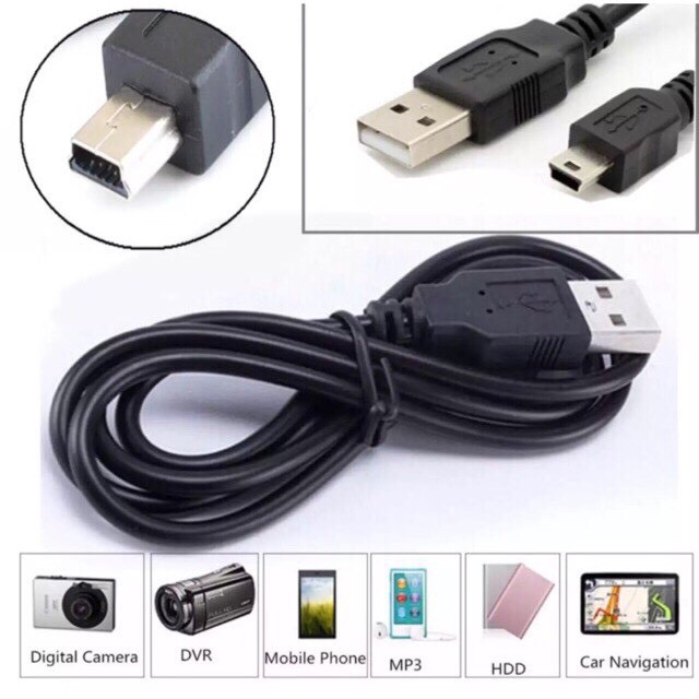 Cáp mini USB sang USB 2.0 Dài 0.4m Hàng Nhập Khẩu