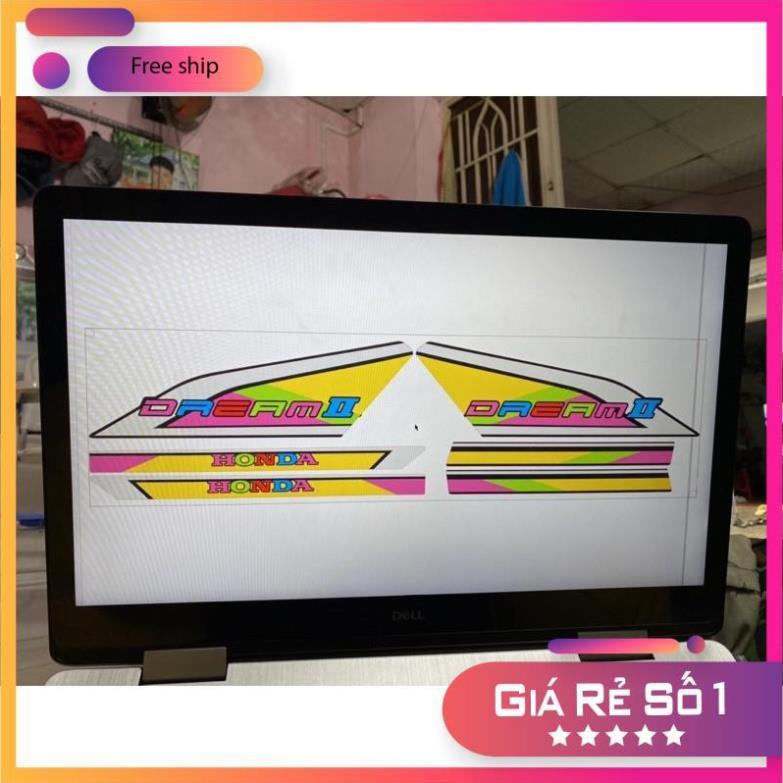 Tem rời dán xe #Dream tem in 3 lớp ko bay màu bảo hành màu sắc vĩnh viễn