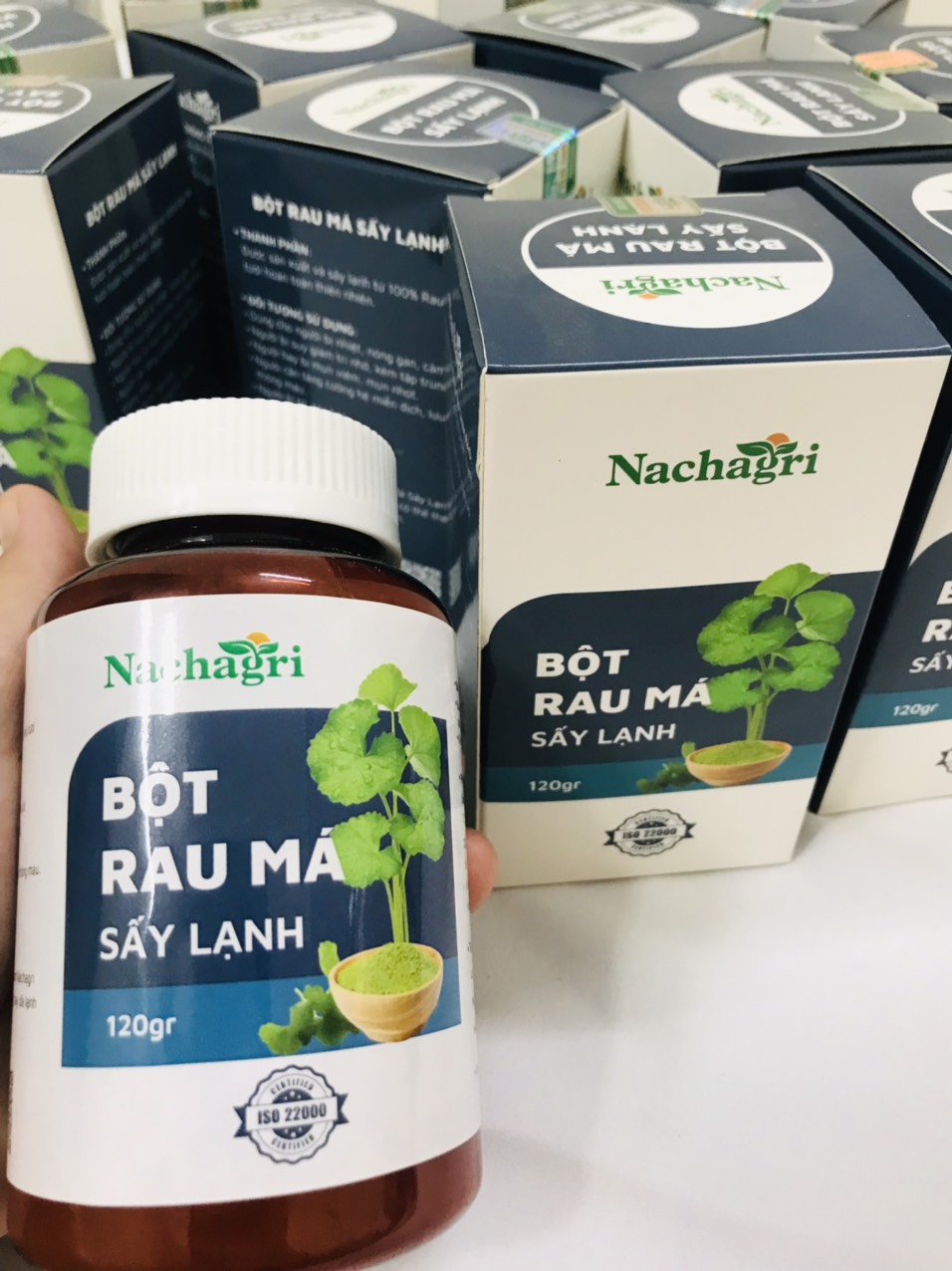 Bột Rau Má Sấy Lạnh Nachagri