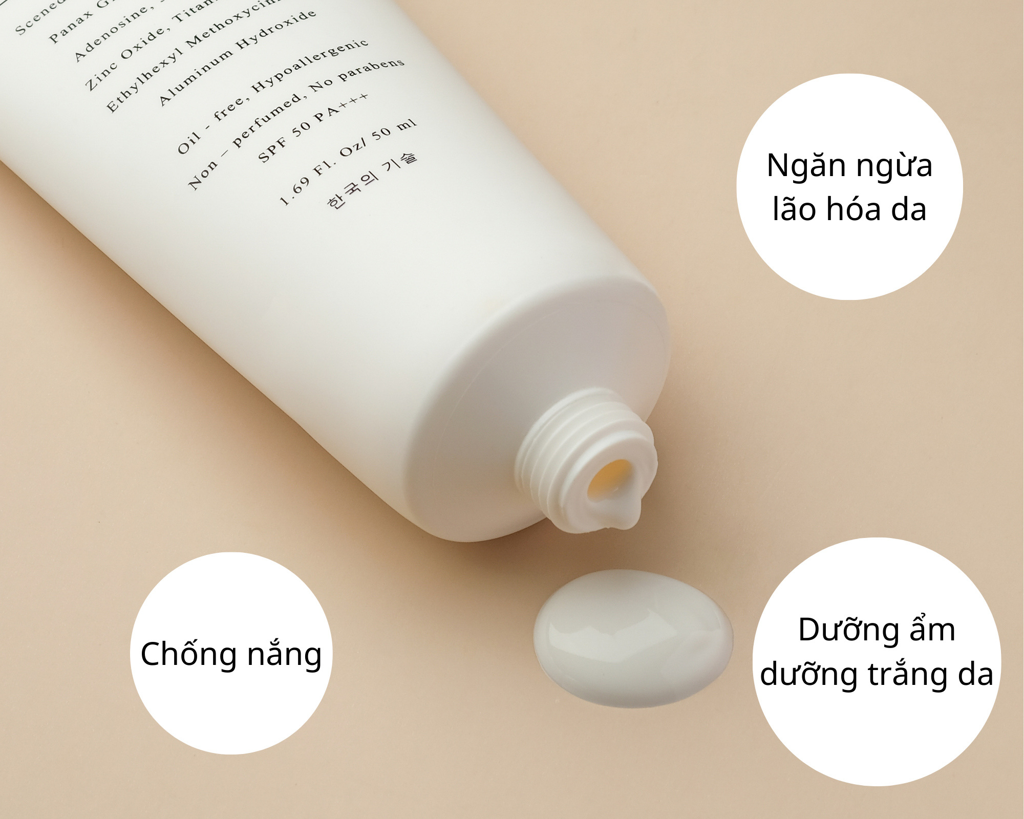 Effective Sunscreen 50 ml Kem chống nắng phù hợp mọi loại da đặc biệt da mụn nhạy cảm. Không chứa dầu, không gây kích ứng, siêu bảo vệ, chống oxy hóa, không mùi, không paraben. SPF 50 PA +++