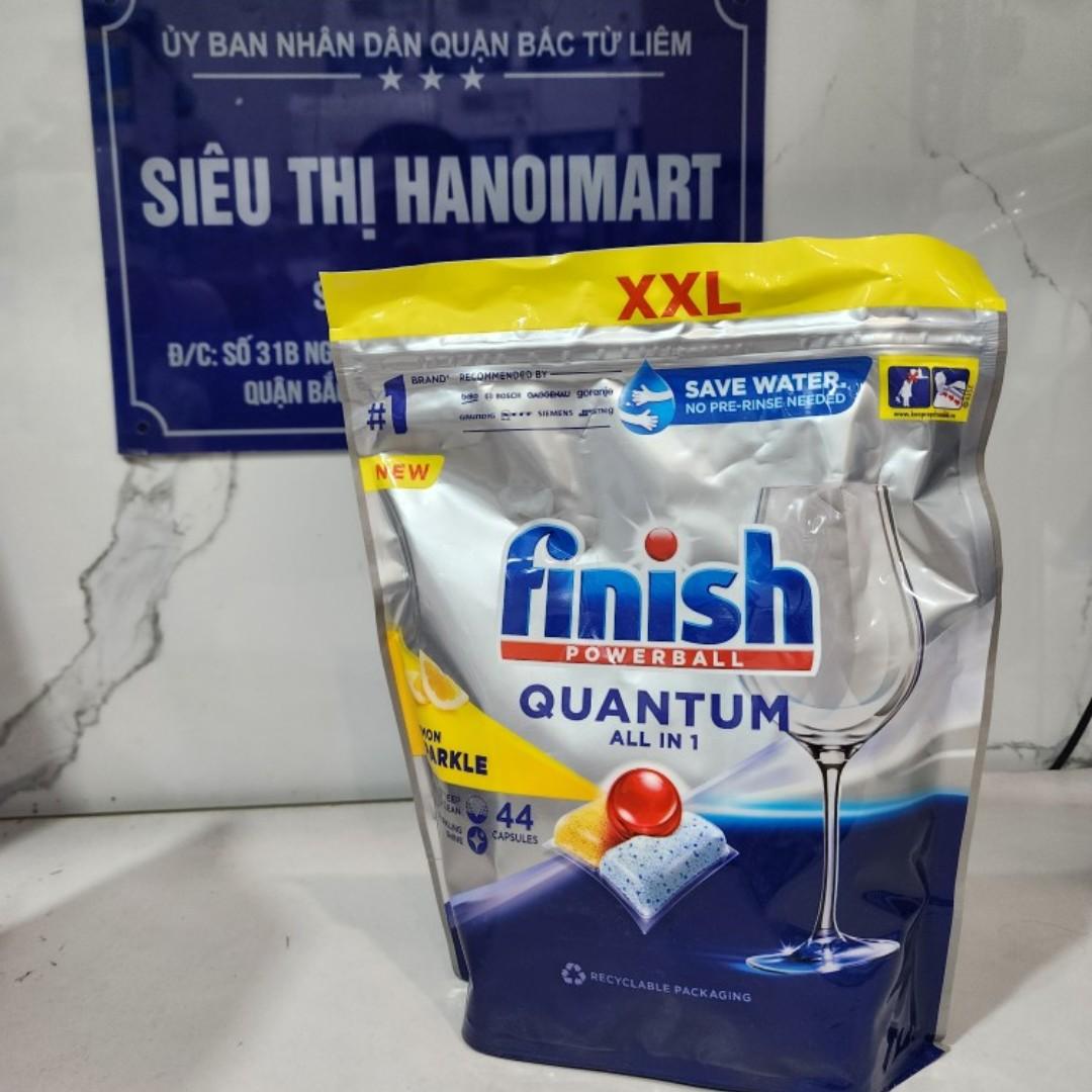 Viên rửa chén bát Finish Quantum 36 viên hương chanh 