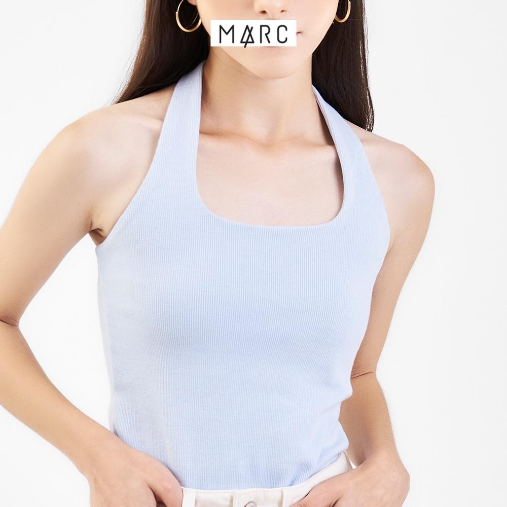 Áo thun nữ MARC FASHION cổ yếm form ôm cài nút sau FALH061822