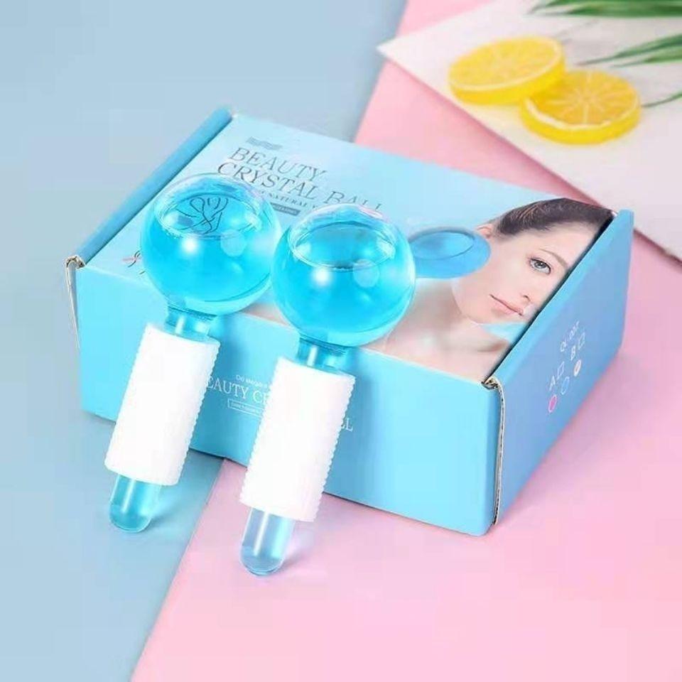 Set 2 Đá Sóng Pha Lê Năng Lượng Massage Mặt