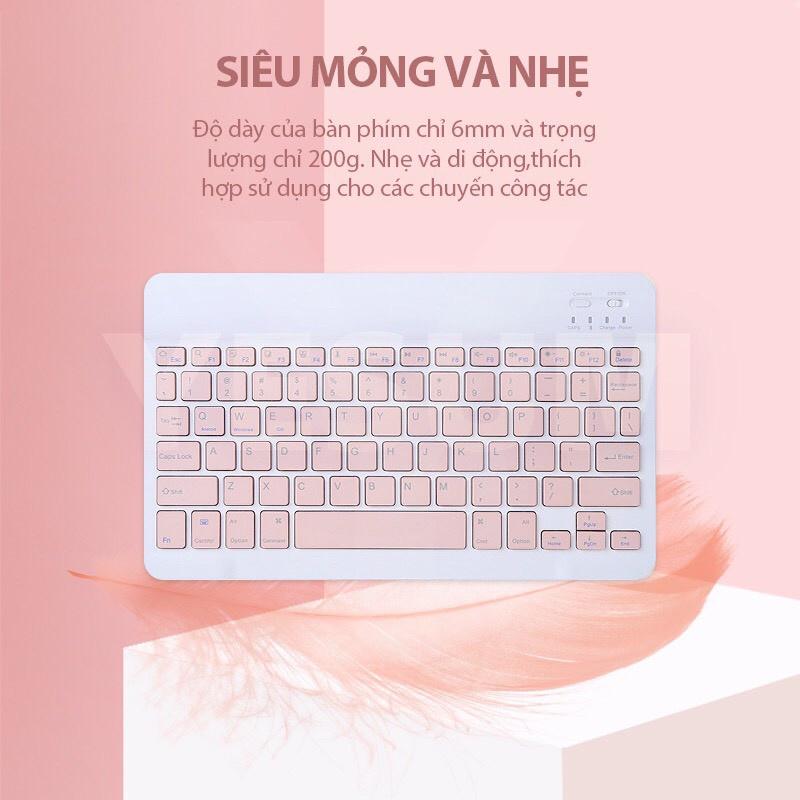 BÀN phím không dây,bàn phím bluetooth mini hp 10 inch kết nối 4.0 2.4Ghz cho laptop, máy tính, điện thoại