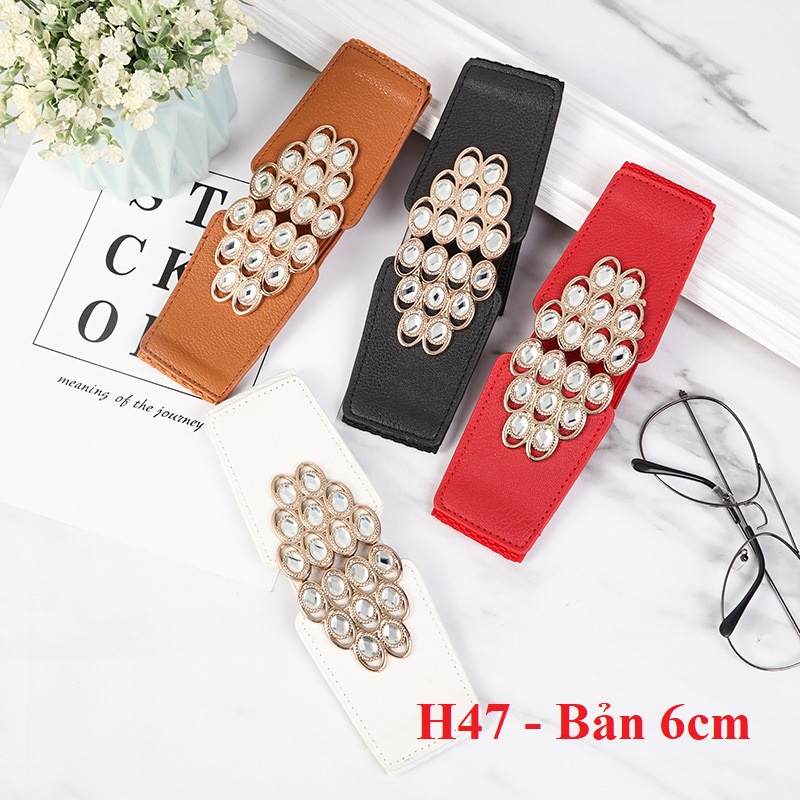 Đai váy - thắt lưng Mắt mèo Bản 6cm H47