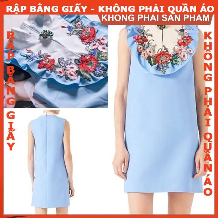 Rập đầm dáng suông cổ chân - Rập giấy A0 mã R41 (BẢN VẼ)