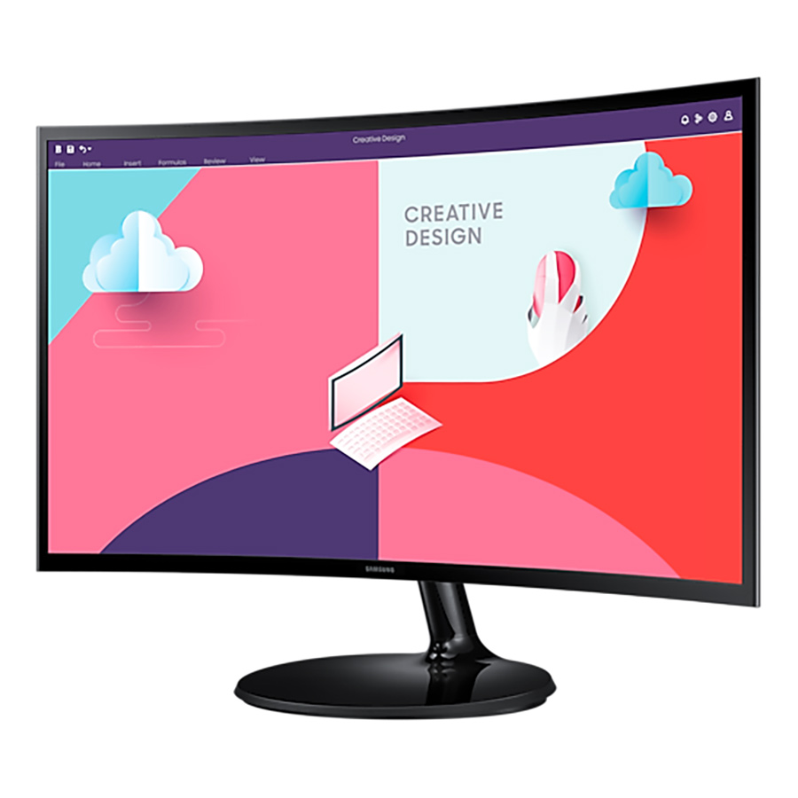 Màn hình cong Samsung LS24C360EAEXXV 24 inch fullHD VA 75Hz - Hàng Chính Hãng