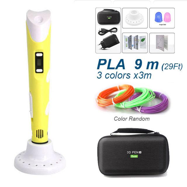 Chất Lượng Cao 3D Bút 3D Bút In 100M Dây Tóc PLA 1.75Mm Tự Làm Bút Kèm Ốp Lưng đồ Chơi Giáo Dục Trẻ Em Quà Tặng Cho Trẻ Em
