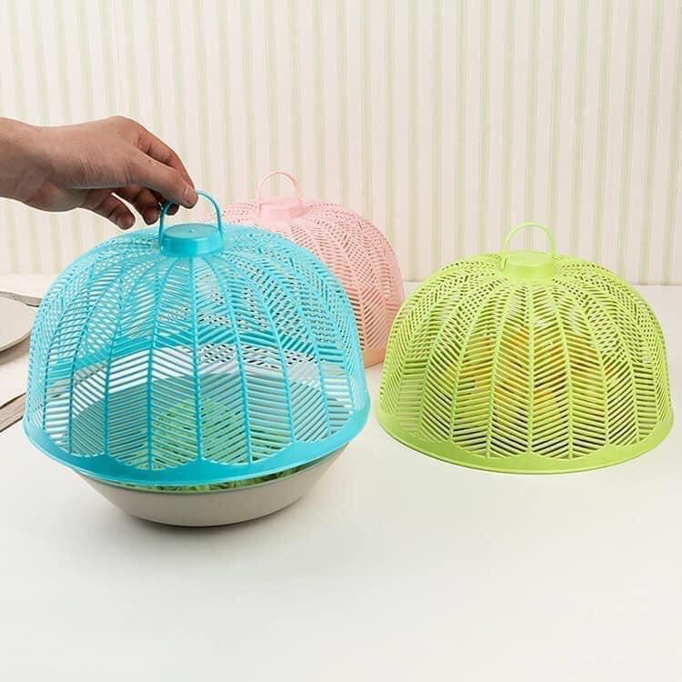 Lồng bàn nhựa mini hình tròn 25cm đa năng