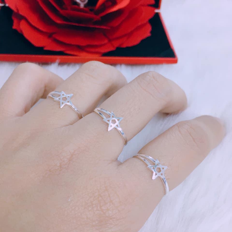NHẪN NGÔI SAO BẠC TA XINH XẮN