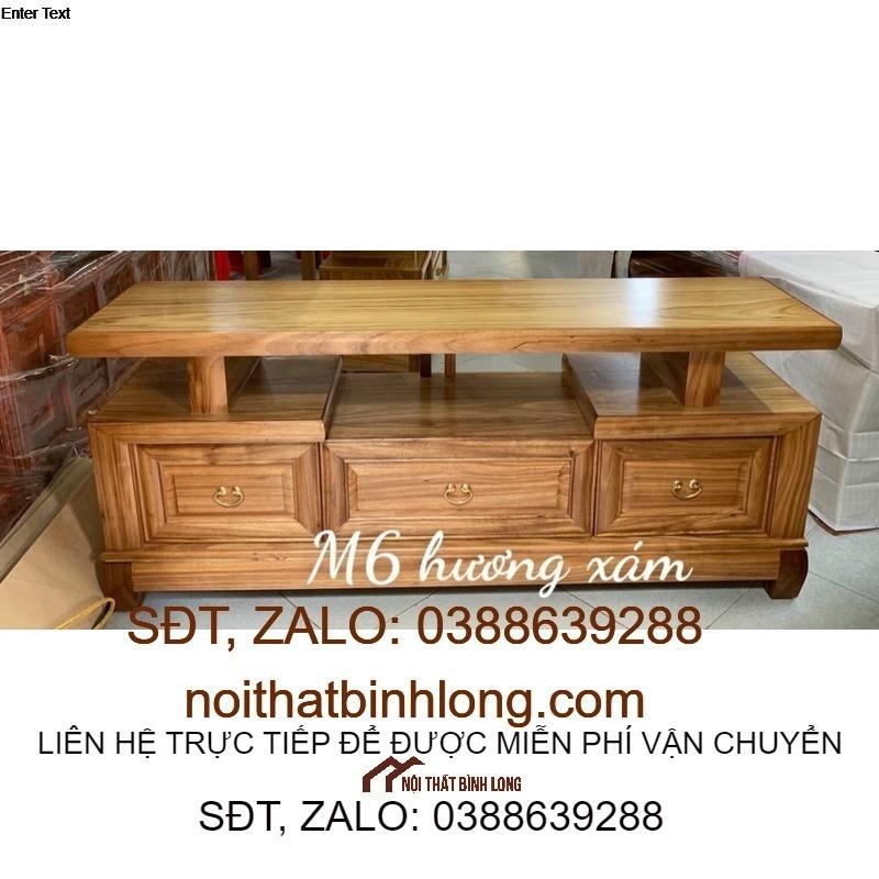 kệ ti vi gỗ hương xám 1m6