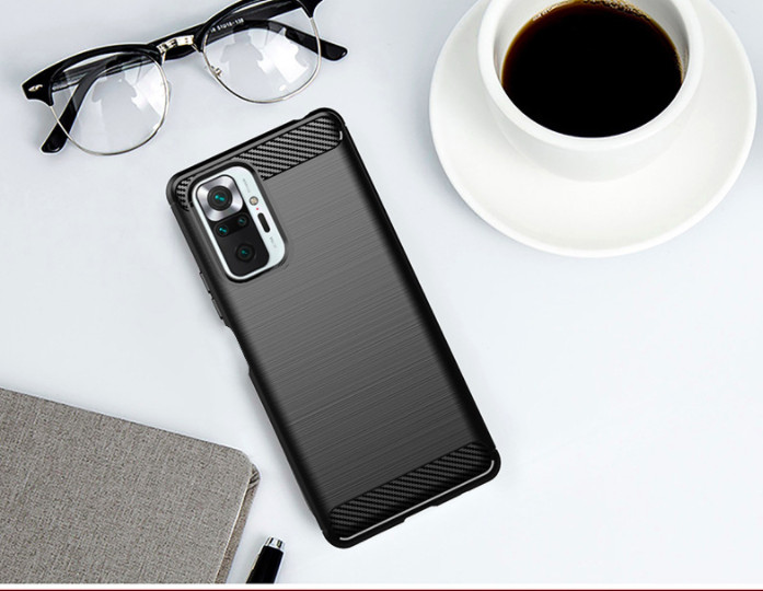 Ốp lưng chống sốc Vân Sợi Carbon cho Xiaomi Redmi Note 10 Pro - Hàng nhập khẩu