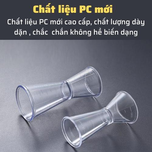 Ly đong định lượng 20cc-40cc bằng nhựa có quai cầm trong suốt cao cấp đồ dùng ly đong pha chế sữa,nước nhỏ gọn chính xác