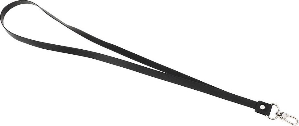 PU Leather Neck Strap Lanyard Metal Clips for ID Cards Badges