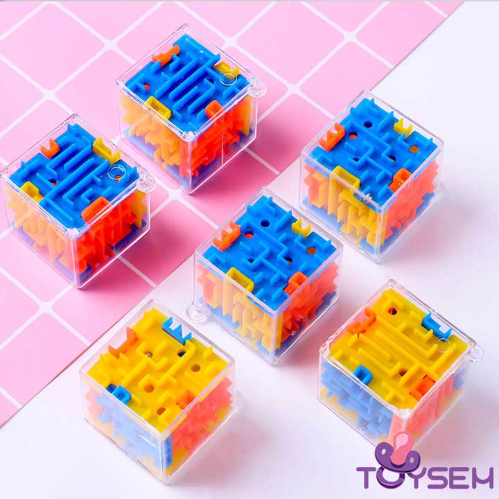 Đồ chơi khối rubik mê cung lăn bi - Đồ chơi giáo dục trí tuệ cho bé - Khối rubik ma trận lập phương - Quà tặng sinh nhật cho bé trai, bé gái