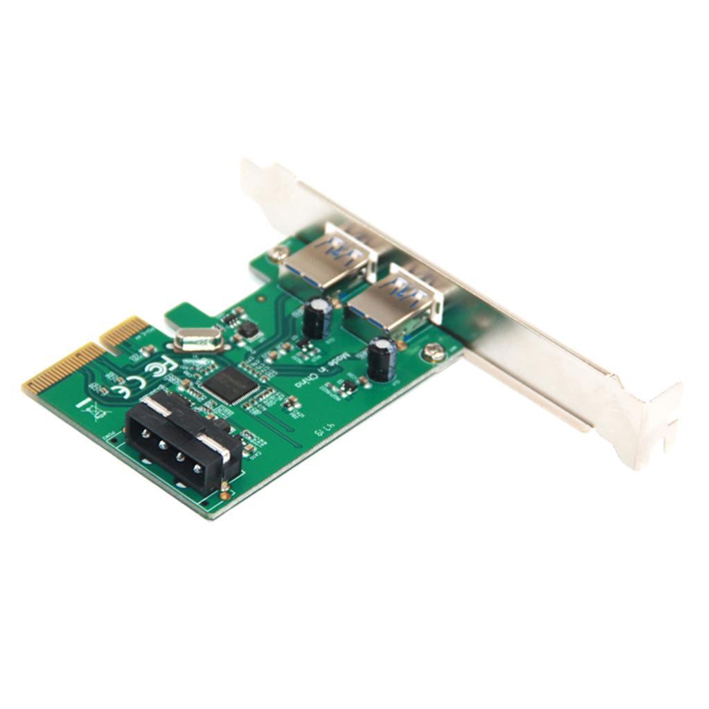 PCI-E 4x Express to 2Ports USB 3.1 Add on Expansion Card Adapter 10Gbps