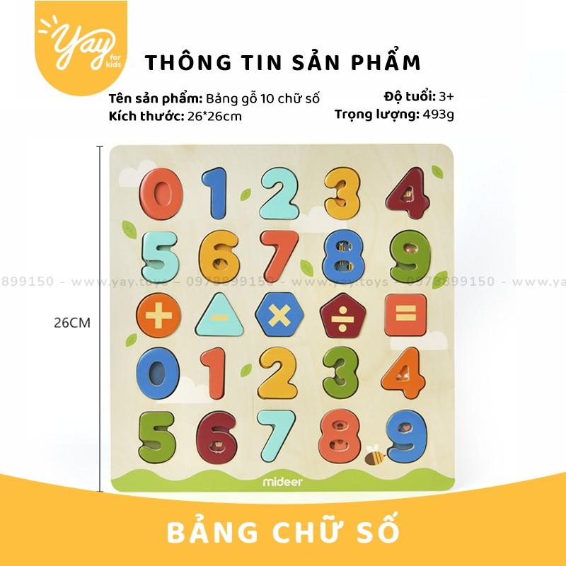 Bảng Gỗ 26 Chữ Cái Và Bảng Gỗ 10 Chữ Số Mideer