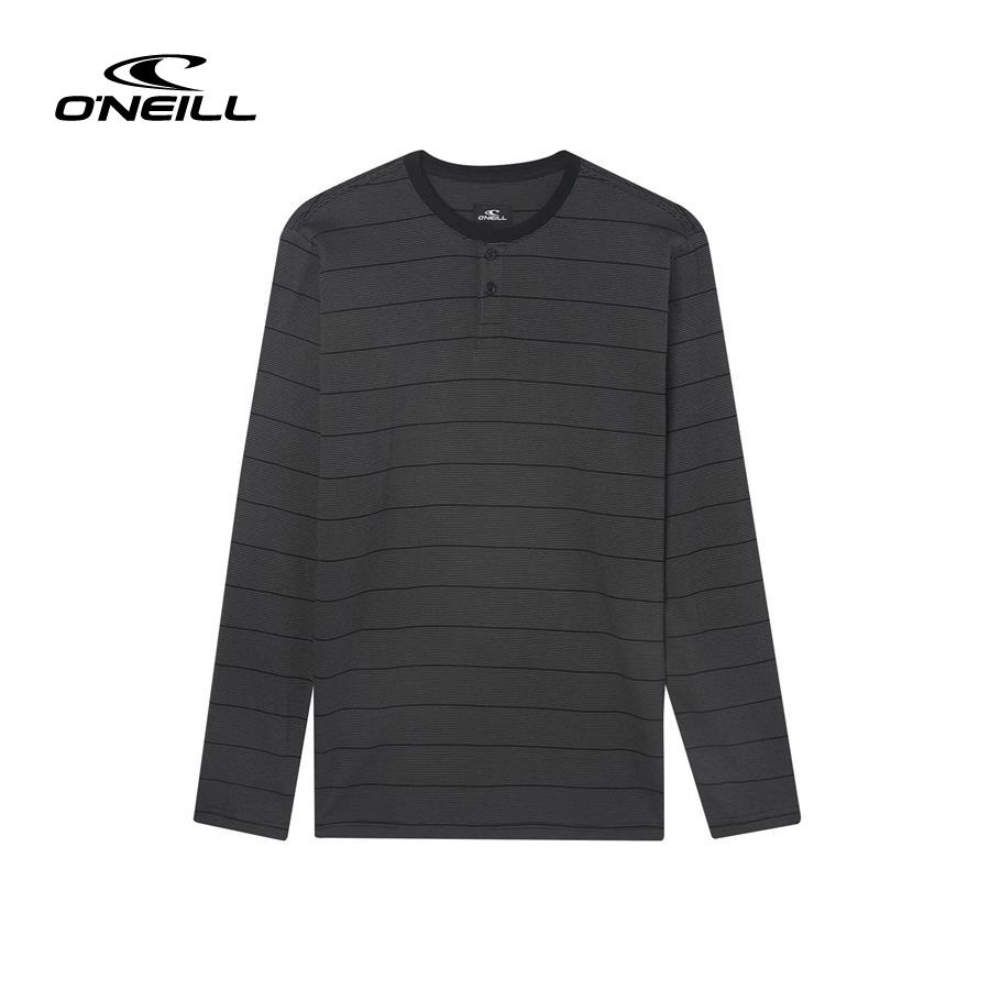 Áo thun tay dài thể thao nam Oneill Preston Henley - FA2103203-BLK