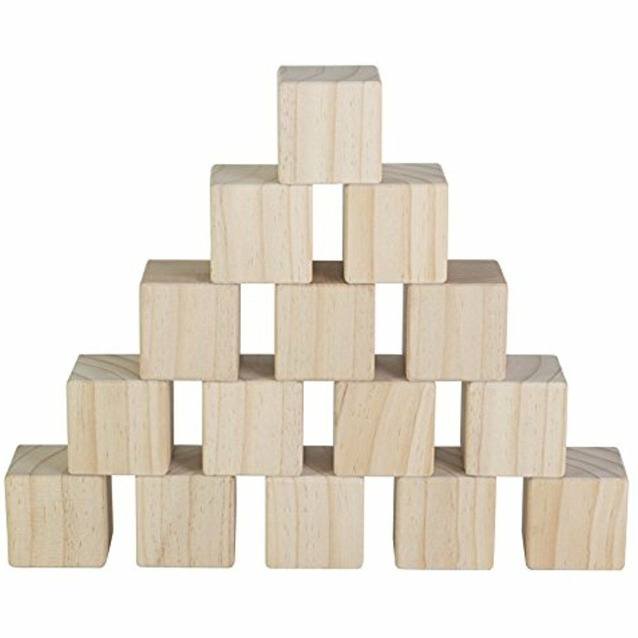 100 hạt Cube - khối gỗ hình lập phương sáng tạo xếp hình