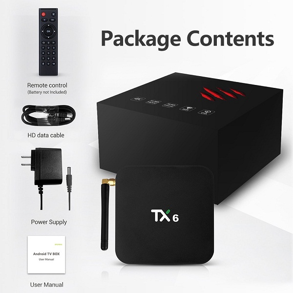 Android TV Box TX6 Ram 4Gb Rom 32Gb, Android 9.0 - Hàng Chính Hãng