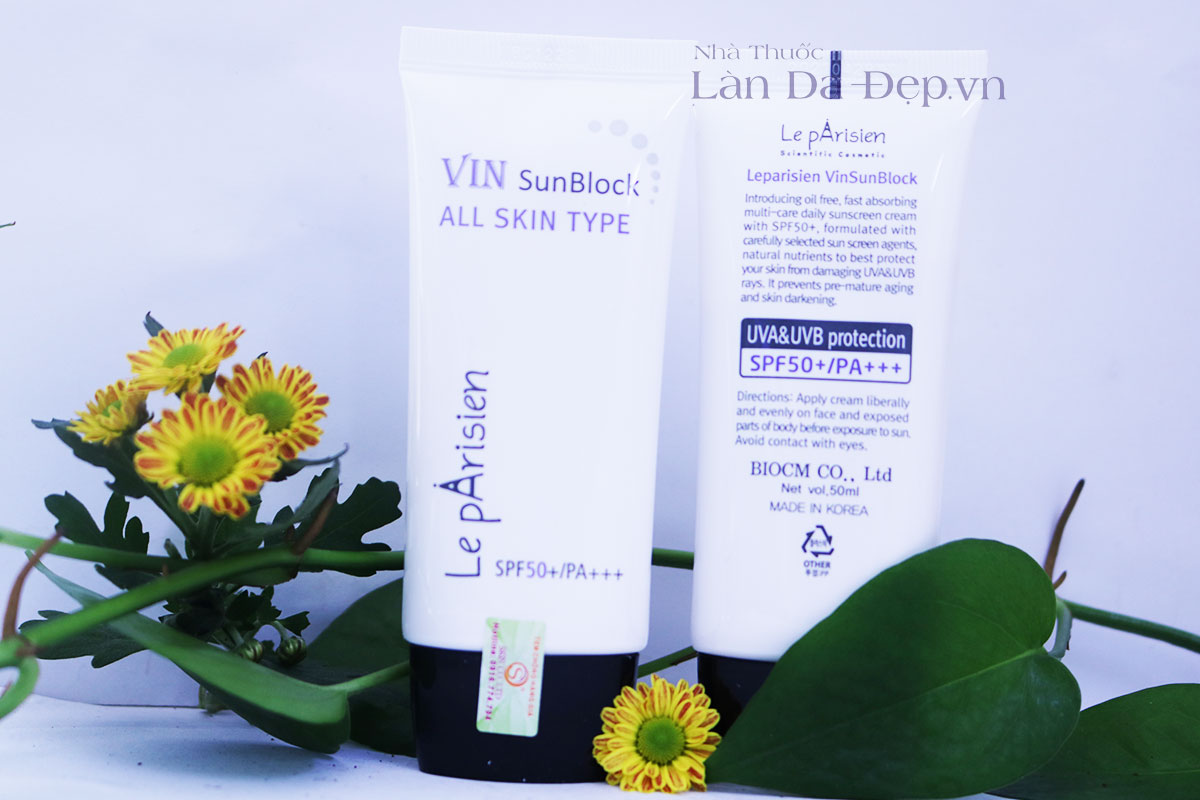 Kem chống nắng Leparisien Vin Sunblock SPF 50+ PA+++