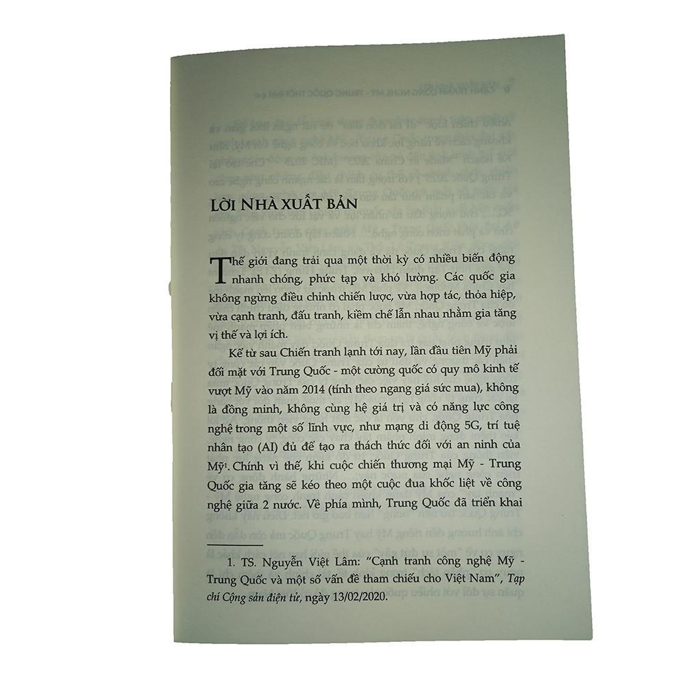 Sách - Cạnh Tranh Công Nghệ Mỹ - Trung Quốc Thời Đại 4.0 - NXB Chính Trị Quốc Gia