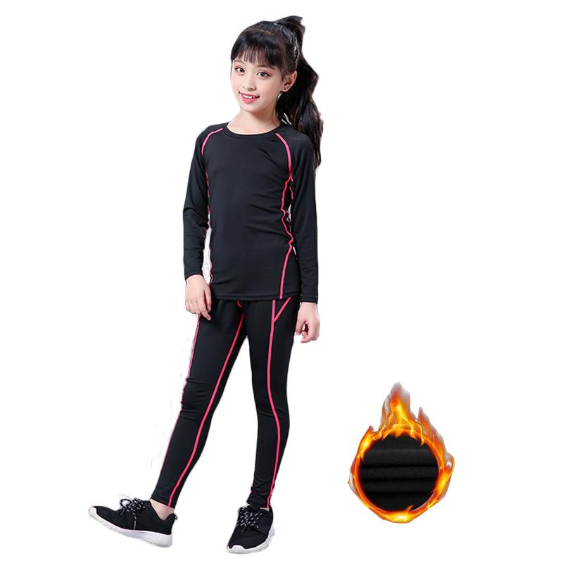 Mùa Đông Nhiệt Trượt Tuyết Bộ Đồ Lót Trẻ Em Ấm Giữ Nhiệt Quần Lót Bé Gái Dài Johns Thể Dục Nhanh Khô Quần Áo