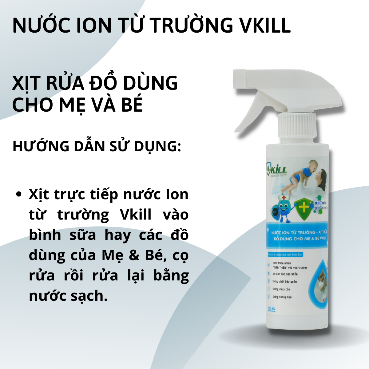 Nước rửa đồ dùng cho mẹ và bé KRILL 1000ml khử khuẩn, làm sạch nhanh chóng, an toàn tuyệt đối