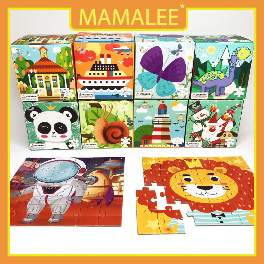 Đồ Chơi Tranh Ghép Hình 24 Miếng - Xếp Hình Puzzle Thông Minh Cho Bé