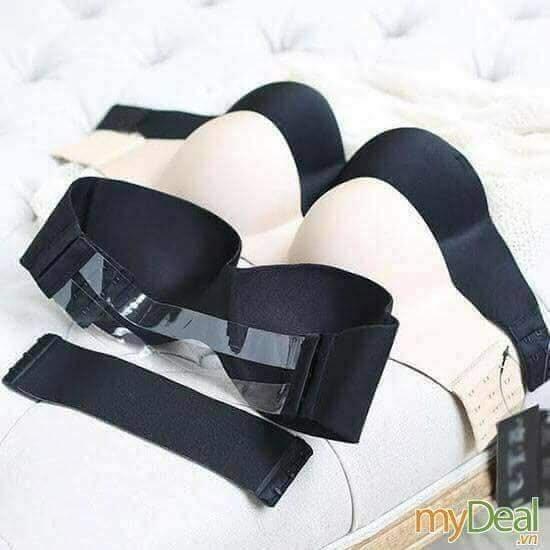 Áo lót nữ, áo ngực nữ su đúc quả ngang không dây quai lưng trong