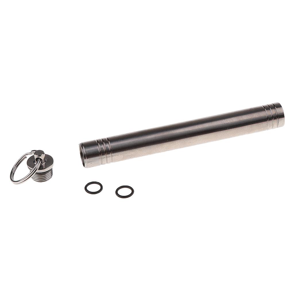 Waterproof Titanium Alloy Pocket Toothpick Ear Pick Holder Camping