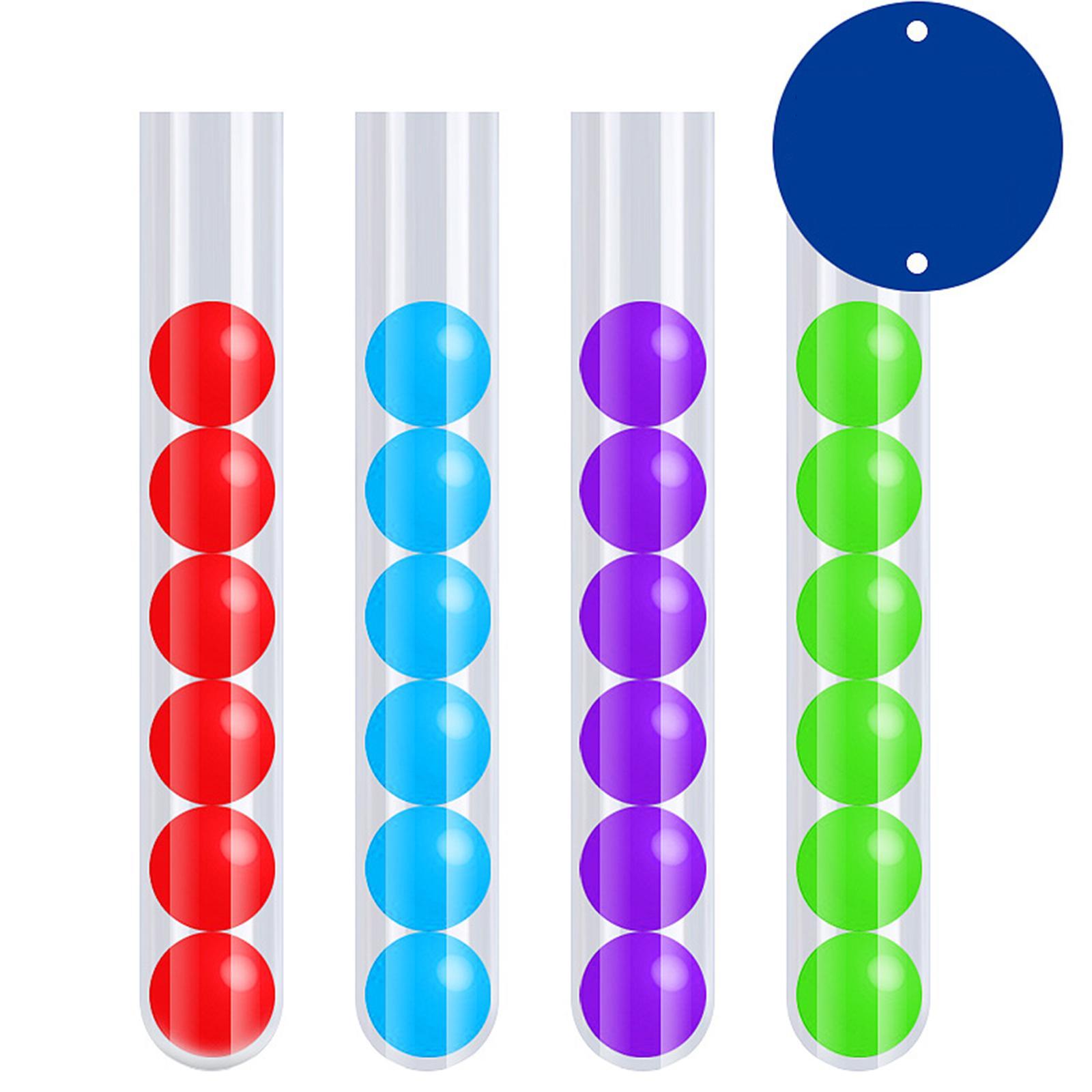 Color Matching Game Fine Motor Skill Toys Cognitive Birthday Gift Beads Games for Nursery Learning Activities Travel Preschool Toddlers