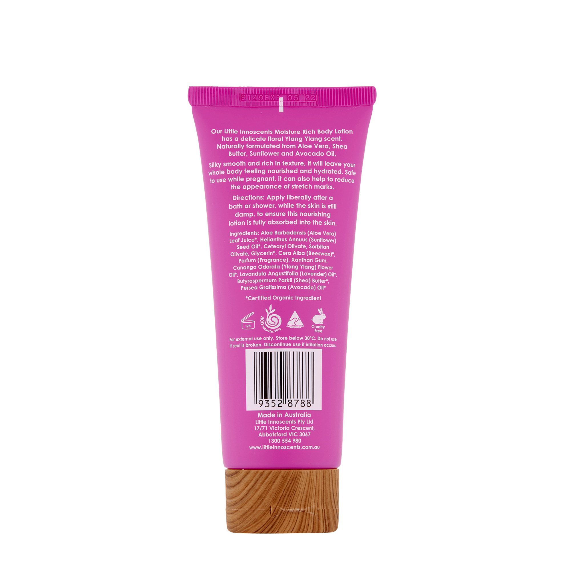 Kem Dưỡng Thể Hữu Cơ LITTLE INNOSCENTS 100ml - LITTLE INNOSCENTS Organic Moisture Rich Body Lotion 100ml