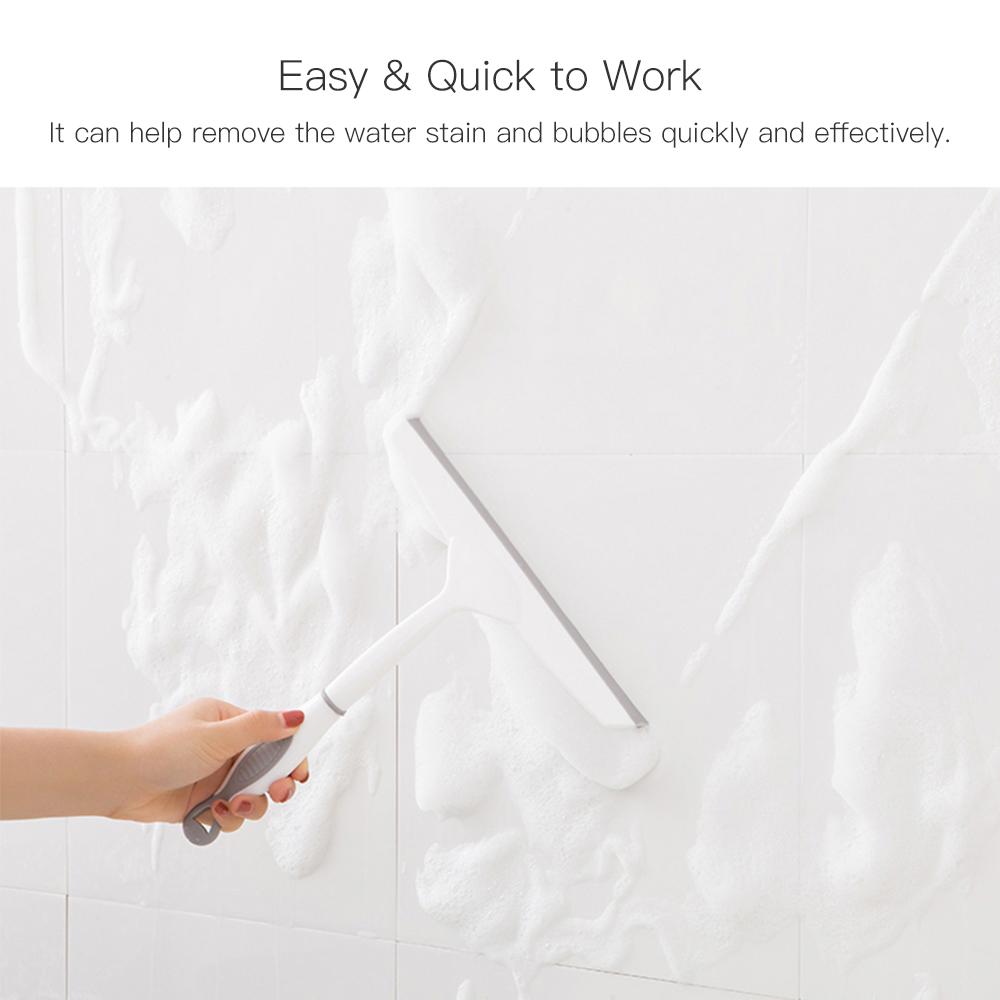 Dụng cụ gạt nước bằng silicon Tay cầm chống trượt để làm sạch cửa sổ / gương / kính