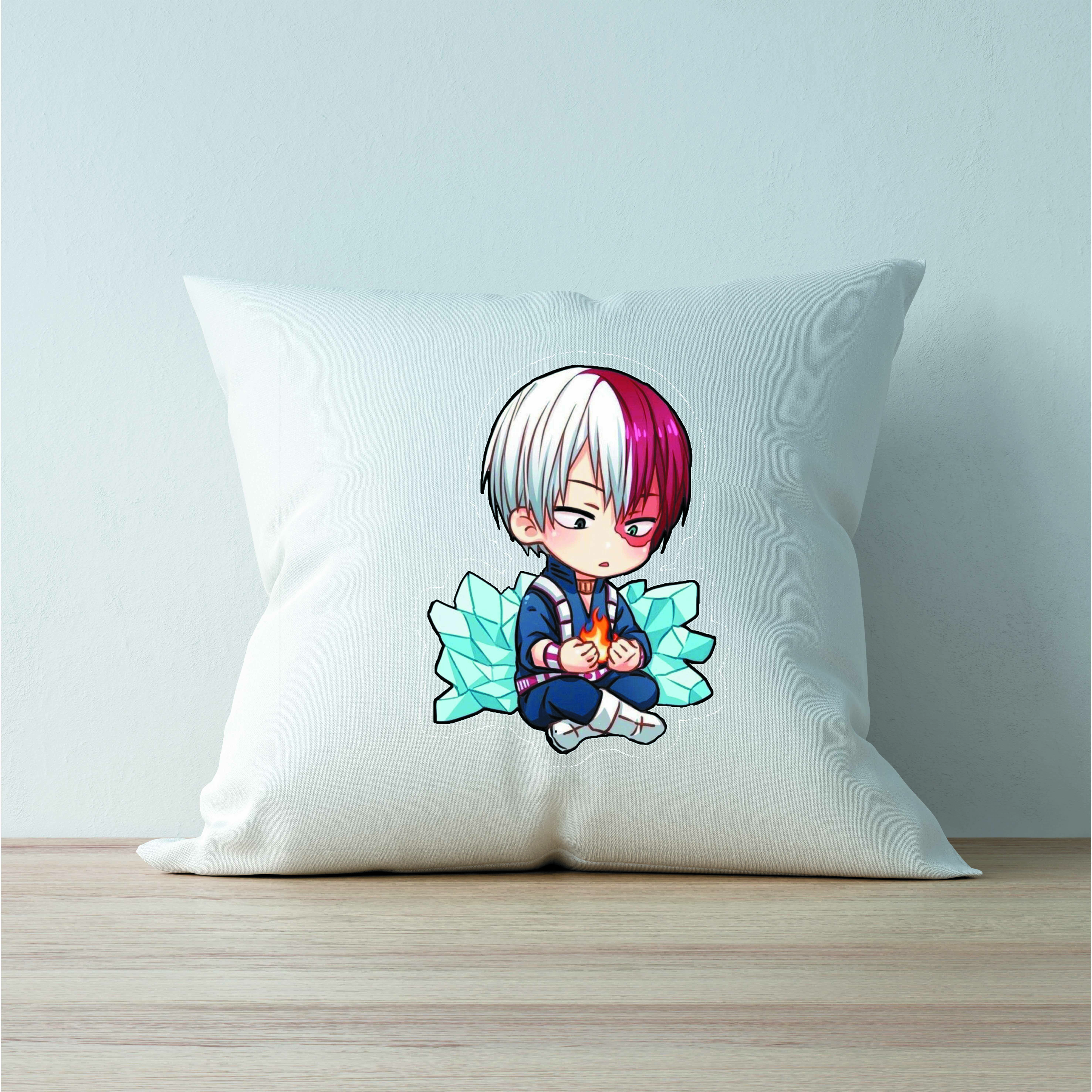 Gối vuông IN HÌNH Todoroki Shoto My Hero Academia - Học Viện Anh Hùng anime chibi