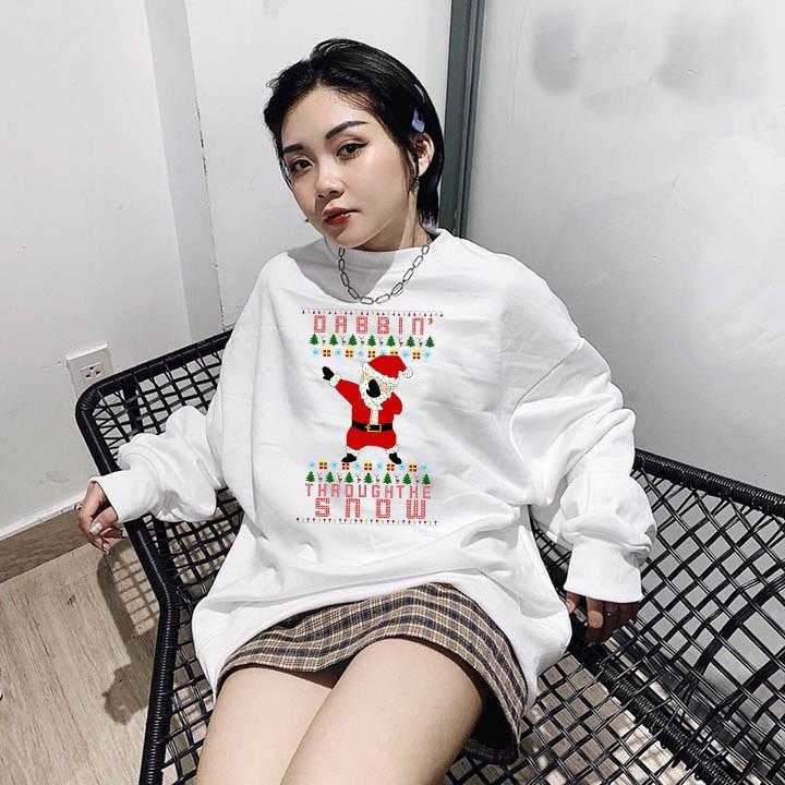 Áo tay dài sweater unisex nam nữ Santa claus noel siêu đẹp Chất da cá dày mịn co giãn 4 chiều cao cấp TD2
