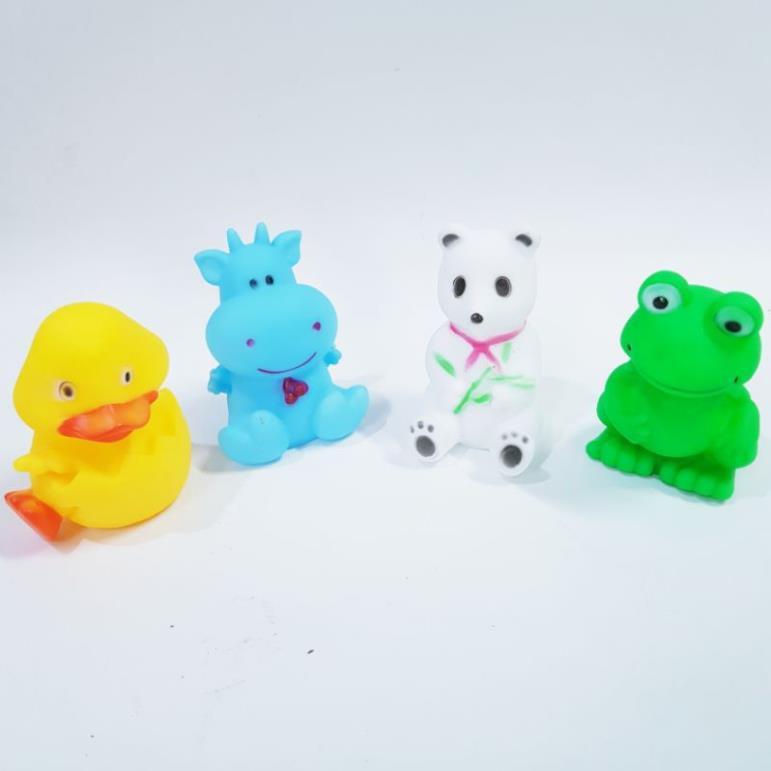 Túi đồ chơi các con thú bóp kêu chít nhiều mẫu (ngẫu nhiên)