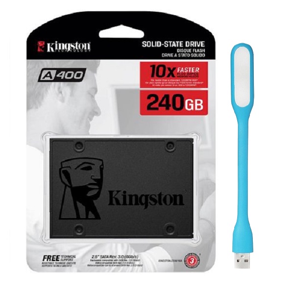 Ổ Cứng SSD Kingston A400 (240GB) - Hàng Chính Hãng + Tặng Đèn Led