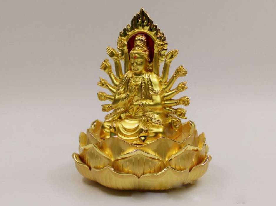 Tượng phật bà quan âm để ô tô loại 2 mặt