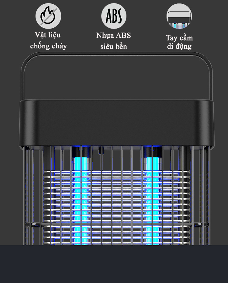 Đèn Bắt Muỗi Và Diệt Côn Trùng KUNBE Công Suất Lớn 16W, Công Nghệ Ánh Sáng Sinh Học – Phiên Bản Cao Cấp
