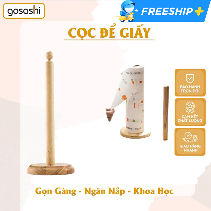 Cọc gỗ để giấy Gosashi COCGODEGIAY - gỗ tự nhiên, chắc chắn,  an toàn cho người sử dụng,