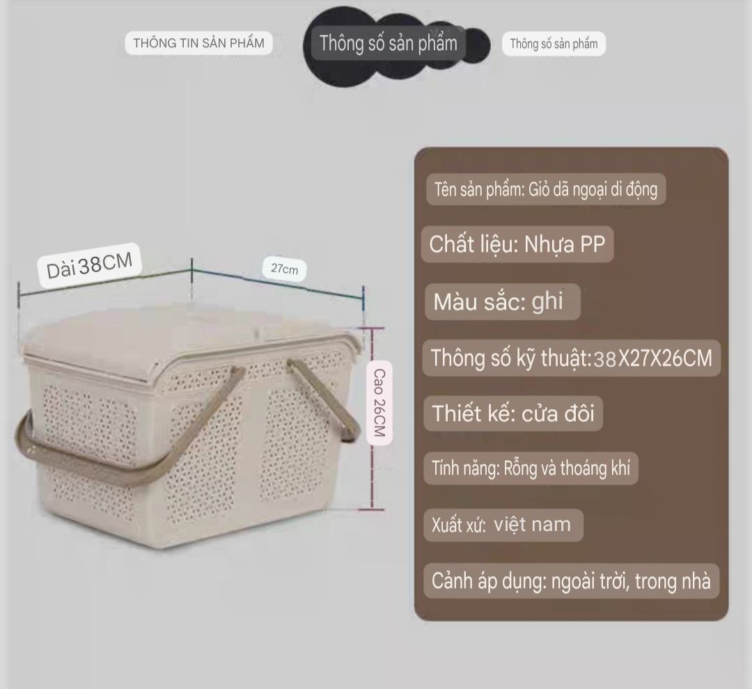 GIỎ ĐỰNG ĐỒ 2 QUAI XÁCH LÀN ĐỰNG ĐỒ CÓ NẮP ĐẬY THÔNG MINH ĐA NĂNG DÀNH CHO MẸ ĐI SINH MÀU SĂC PHONG CÁCH BẮC ÂU