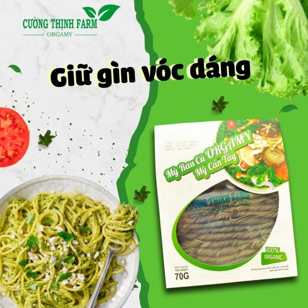 Mì Rau Củ Không Hóa Chất ORGAMY Mì Chùm Ngây Túi 280g Giảm Cân, Eat Clean, Ăn Chay