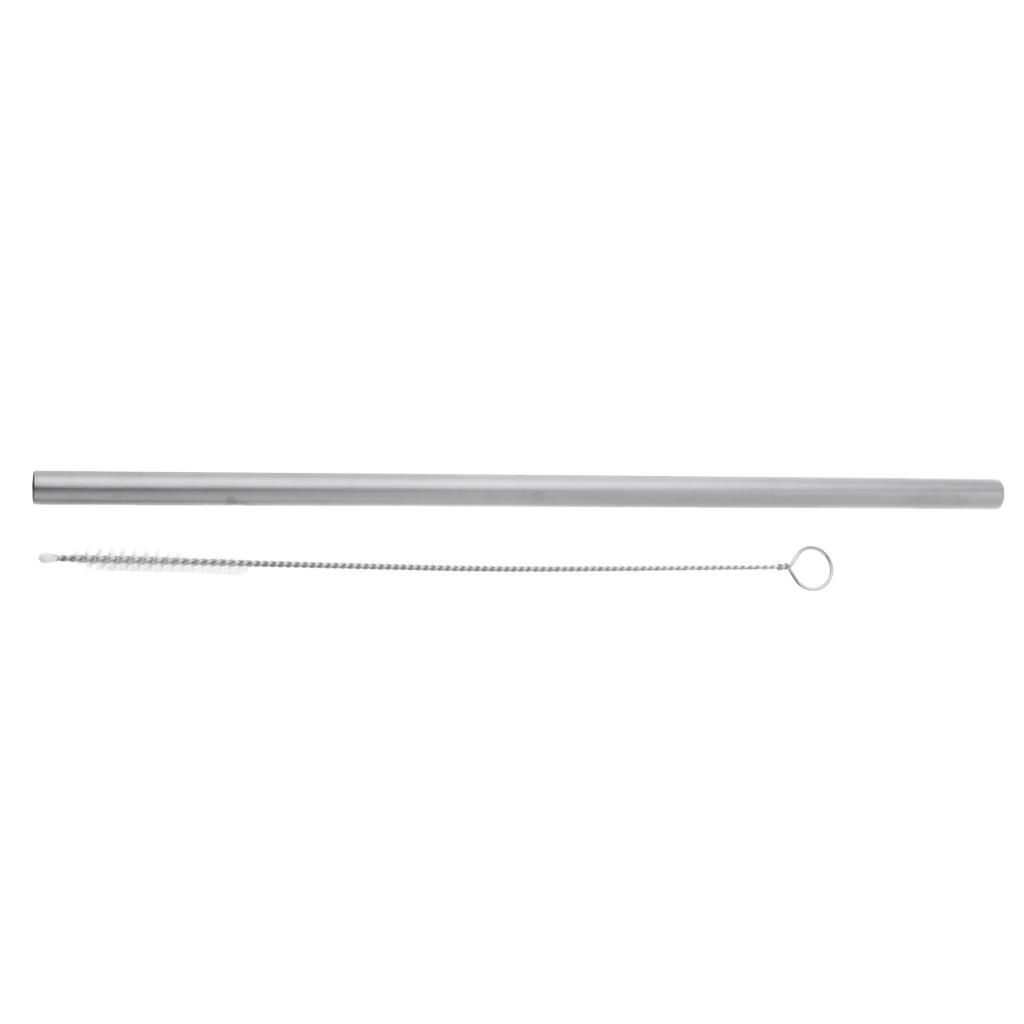 Reusable Titanium Drinking Straw with 1 Cleaning Brush