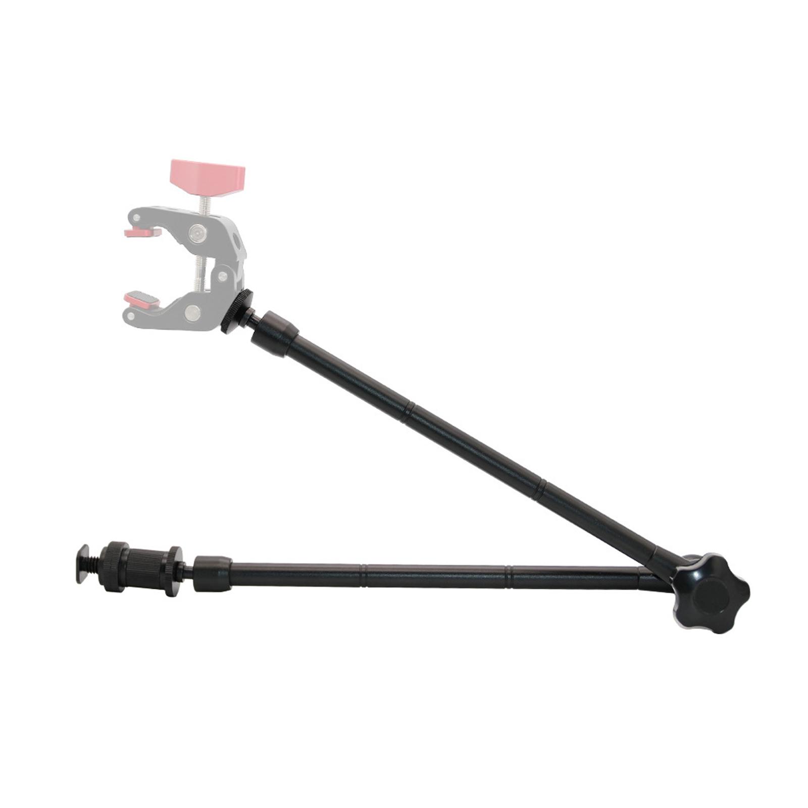 Cánh tay hợp kim nhôm Trọng tải 2KG 1/4 Vít cho đèn flash 20 inch có thể điều chỉnh khớp ma sát