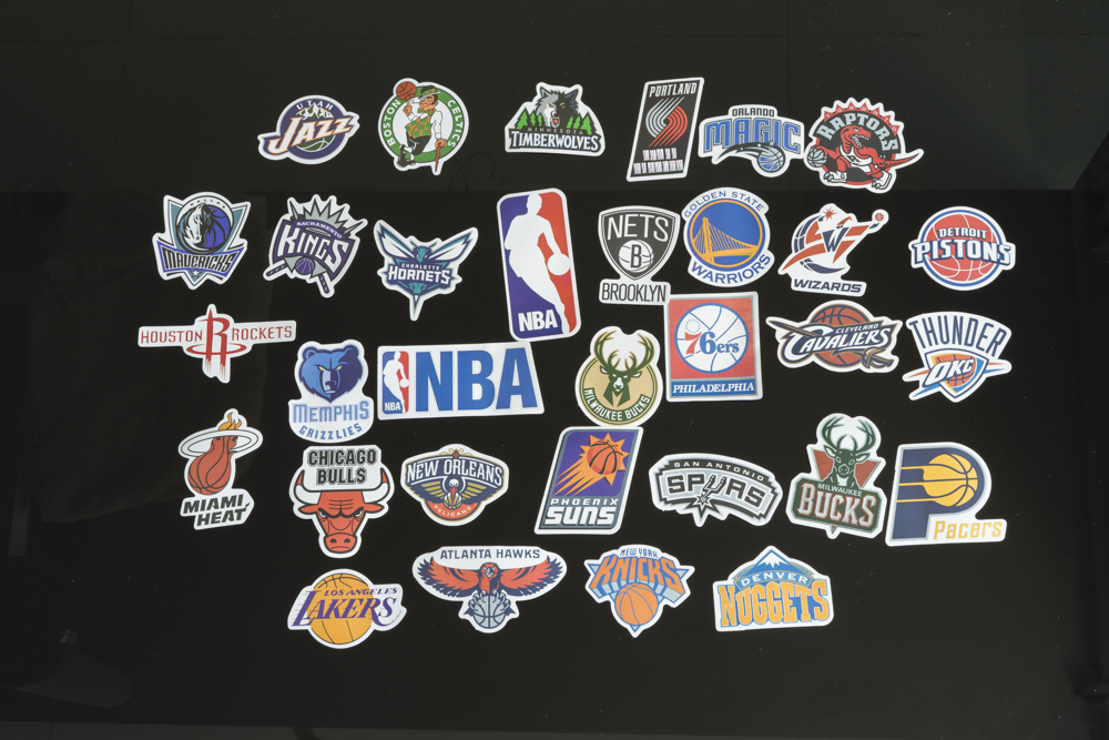 Bộ 35 Sticker Hình Dán chủ đề NBA bóng rổ  Cute Chống Nước Decal Chất Lượng Cao Trang Trí Va Li Du Lịch Xe Đạp Xe Máy Guitar Ukulele Laptop Nón Bảo Hiểm