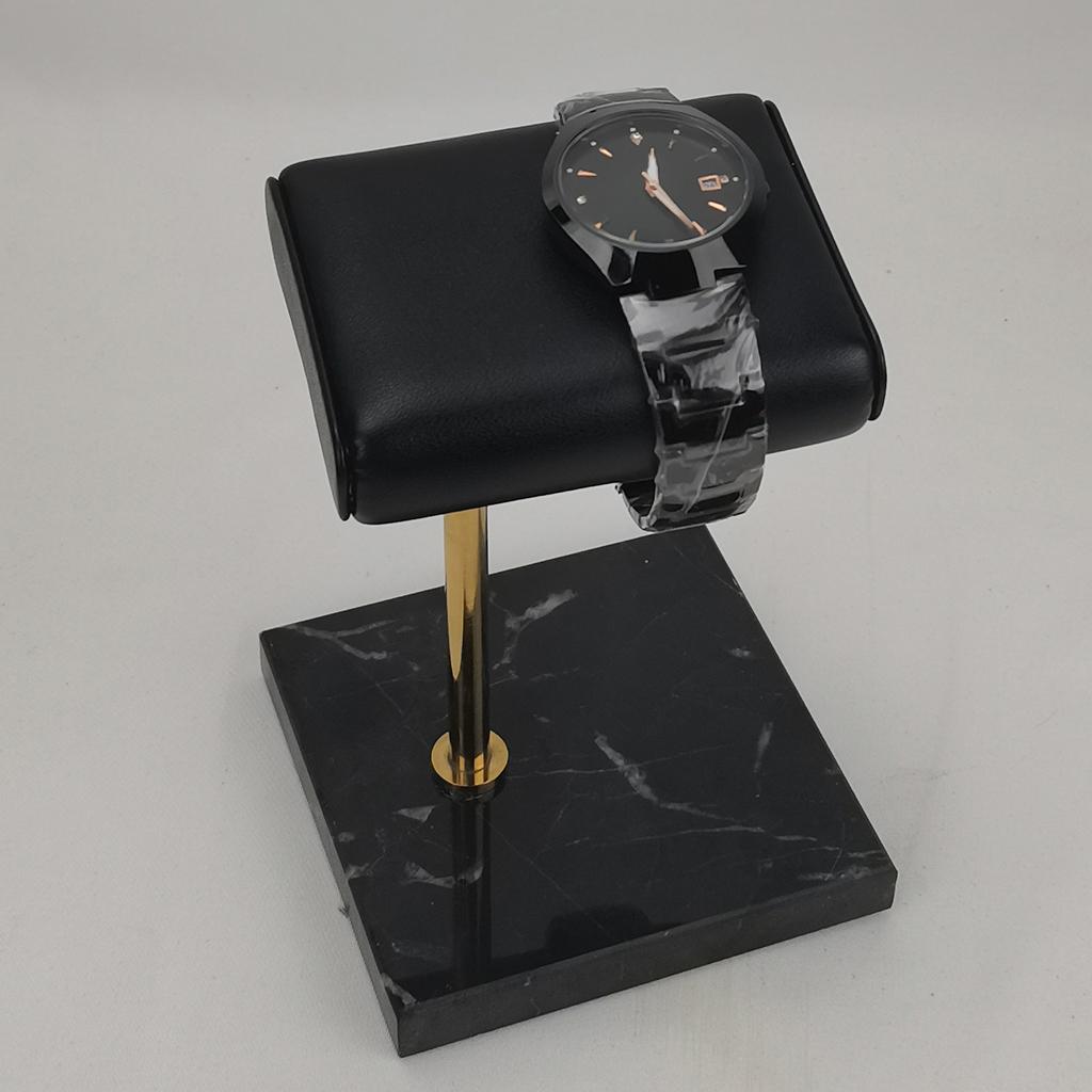 2x Marble & PU Watch Holder Stand For Display Style 1