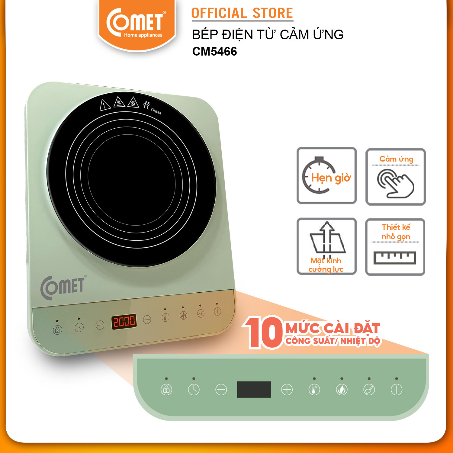 Bếp điện từ cảm ứng Comet - CM5466 - Hàng Chính Hãng